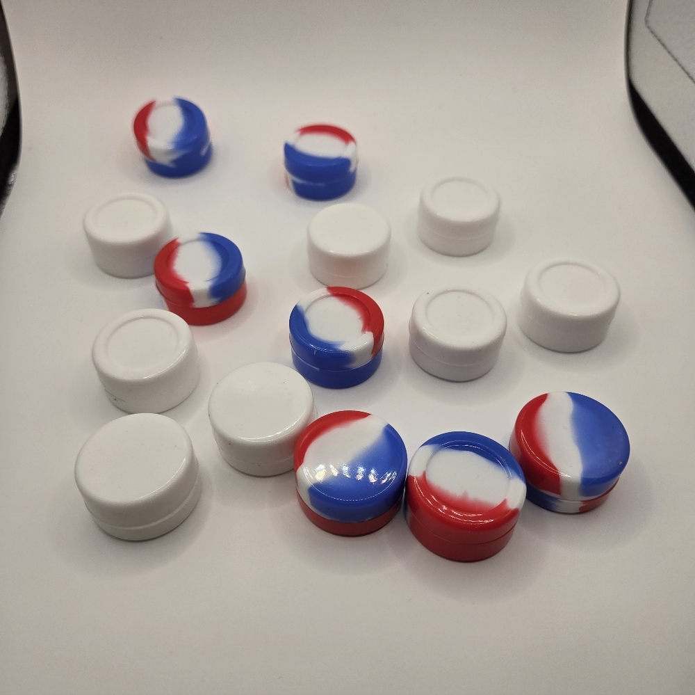 15, Blue White & Red Empty 5Ml empty silicone lip gloss containers